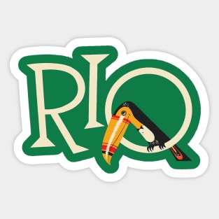 Rio De Janeiro Toucan Sticker